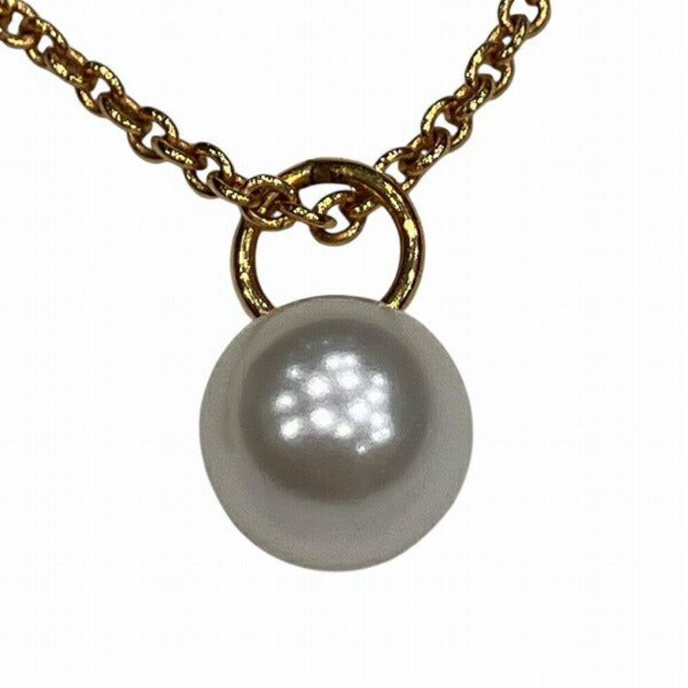 Miu Miu M Logo Pearl Necklace - Picture 9 of 9